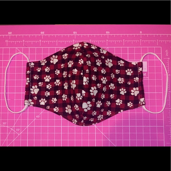 Hand Crafted Accessories - Triple layer face mask. Nose wire. Pocket filter